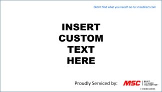 Receiver Rack Header Label - T1 (11" x 17")