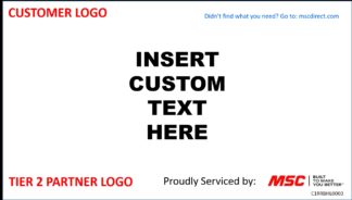 Receiver Rack Header Label - T3 (11" x 17")