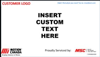 Receiver Rack Header Label - T4 (11" x 17") - Motion