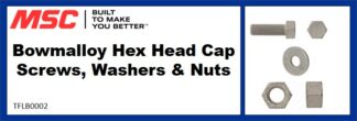 Bowmalloy Hex Head Cap Screws, Washers & Nuts