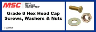 Grade 8 Hex Head Cap Screws, Washers & Nuts