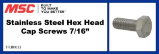 Stainless Steel Hex Head Cap Screws 7/16”