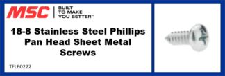 18-8 Stainless Steel Phillips Pan Head Sheet Metal Screws