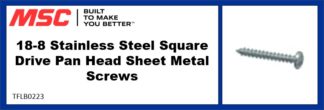 18-8 Stainless Steel Square Drive Pan Head Sheet Metal Screws