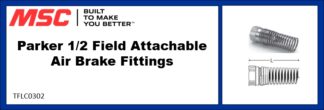 Parker 1/2 Field Attachable Air Brake Fittings