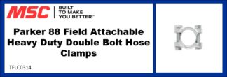 Parker 88 Field Attachable Heavy Duty Double Bolt Hose Clamps