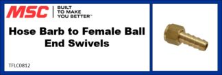 Hose Barb to Female Ball End Swivels