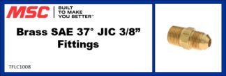 Brass SAE 37° JIC 3/8” Fittings