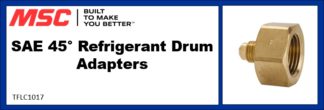 SAE 45° Refrigerant Drum Adapters
