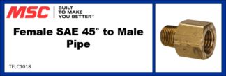 Female SAE 45° to Male Pipe