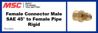 Female Connector Male SAE 45° to Female Pipe Rigid