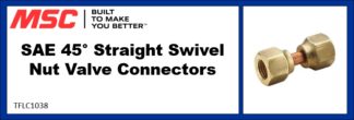 SAE 45° Straight Swivel Nut Valve Connectors