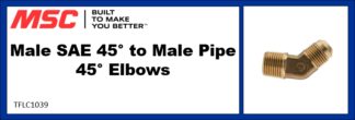 Male SAE 45° to Male Pipe 45° Elbows