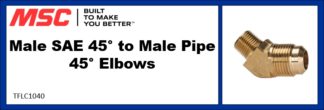 Male SAE 45° to Male Pipe 45° Elbows