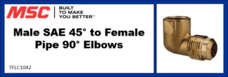 Male SAE 45° to Female Pipe 90° Elbows