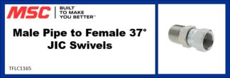 Male Pipe to Female 37° JIC Swivels