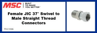 Female JIC 37° Swivel to Male Straight Thread Connectors