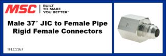 Male 37° JIC to Female Pipe Rigid Female Connectors