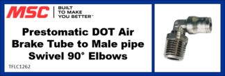 Prestomatic DOT Air Brake Tube to Male pipe Swivel 90° Elbows