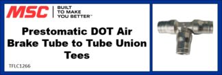 Prestomatic DOT Air Brake Tube to Tube Union Tees
