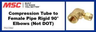 Compression Tube to Female Pipe Rigid 90° Elbows (Not DOT)