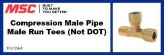Compression Male Pipe Male Run Tees (Not DOT)