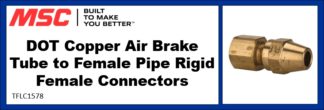 DOT Copper Air Brake Tube to Female Pipe Rigid Female Connectors