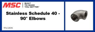 Stainless Schedule 40 - 90° Elbows