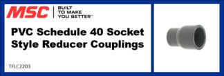 PVC Schedule 40 Socket Style Reducer Couplings