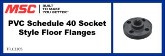 PVC Schedule 40 Socket Style Floor Flanges