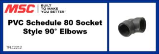 PVC Schedule 80 Socket Style 90° Elbows