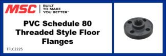 PVC Schedule 80    Threaded Style Floor Flanges