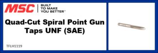 Quad-Cut Spiral Point Gun Taps UNF (SAE)