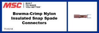 Bowma-Crimp Nylon Insulated Snap Spade Connectors