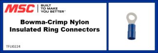 Bowma-Crimp Nylon Insulated Ring Connectors