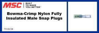 Bowma-Crimp Nylon Fully Insulated Male Snap Plugs