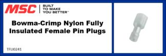 Bowma-Crimp Nylon Fully Insulated Female Pin Plugs