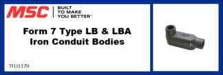 Form 7 Type LB & LBA Iron Conduit Bodies