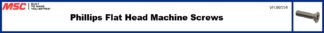 Phillips Flat Head Machine Screws