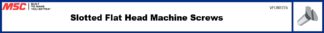Slotted Flat Head Machine Screws