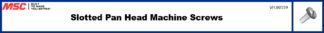 Slotted Pan Head Machine Screws