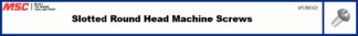 Slotted Round Head Machine Screws
