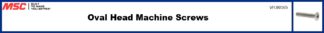 Oval Head Machine Screws