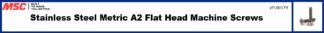 Stainless Steel Metric A2 Flat Head Machine Screws