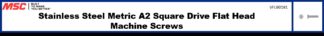 Stainless Steel Metric A2 Square Drive Flat Head Machine Screws