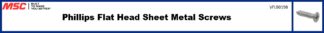 Phillips Flat Head Sheet Metal Screws