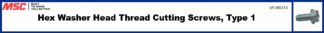 Hex Washer Head Thread Cutting Screws, Type 1