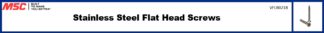Stainless Steel Flat Head Screws
