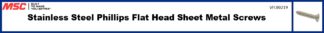 Stainless Steel Phillips Flat Head Sheet Metal Screws