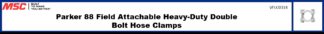 Parker 88 Field Attachable Heavy Duty Double Bolt Hose Clamps